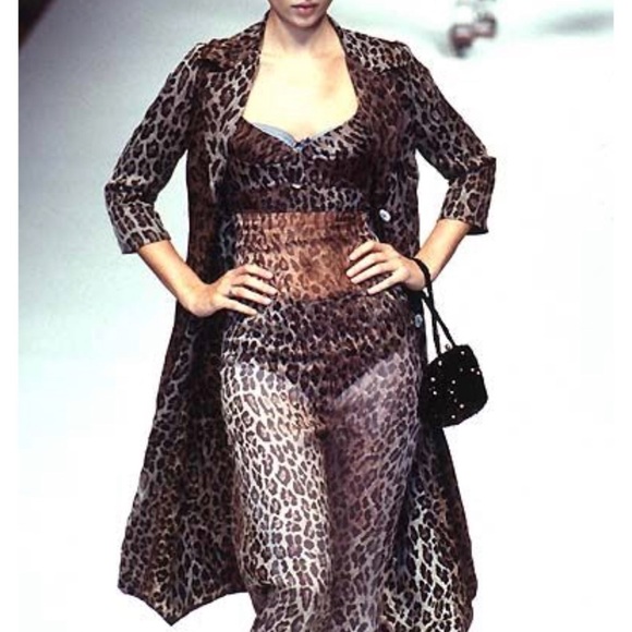 Dolce & Gabbana Leopard Print Babydoll Dress - Picture 4 of 6
